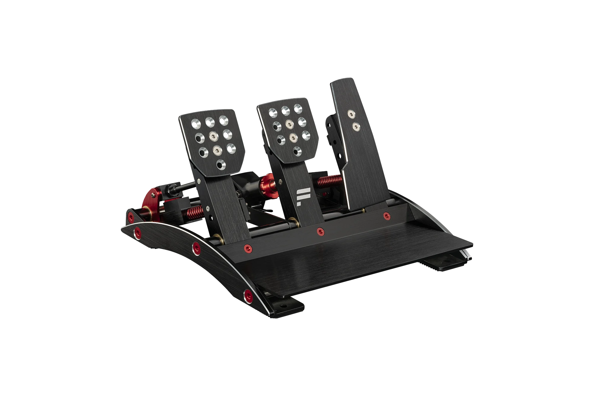 Fanatec ClubSport Pedals V3 met 120kg load cell, vibration motors en professionele volmetaal constructie gebruikt door esports teams - €330